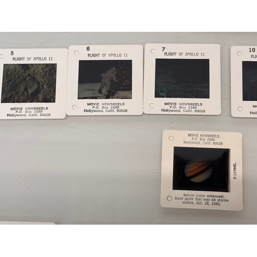 18 - Photographic ephemera, a collection of Apollo Moon landing mission 35 mm colour slides for Apollo 11... 