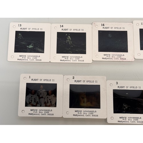 18 - Photographic ephemera, a collection of Apollo Moon landing mission 35 mm colour slides for Apollo 11... 