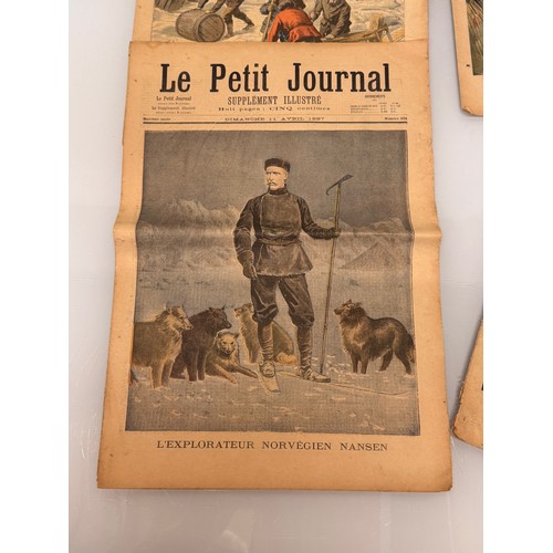 95 - Epemera, four Victorian editions of Le Petit Journal illustrated newspaper from 1894 1896 1897 and 1... 