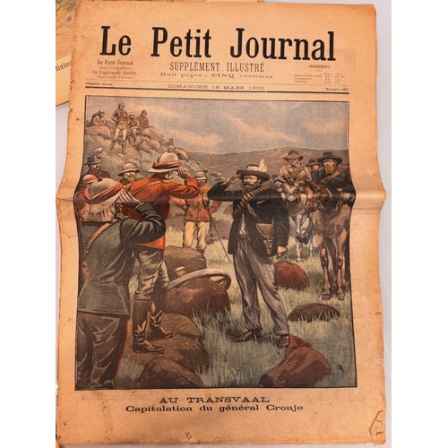 95 - Epemera, four Victorian editions of Le Petit Journal illustrated newspaper from 1894 1896 1897 and 1... 