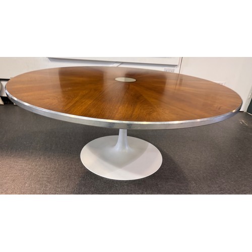 1 - Mid century furniture A large circular dining table marked for Danish maker France,

This lot is col... 