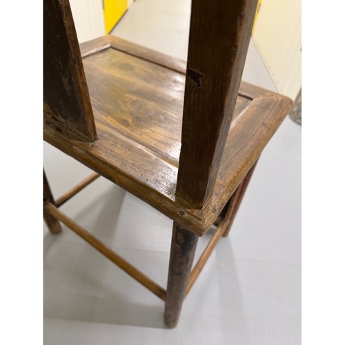 5 - Chinese furniture, a mid C19th century lamp hangers chair.

This lot is available for in-house shipp... 