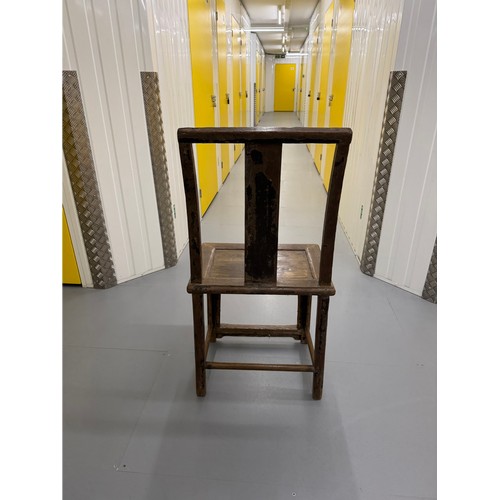 5 - Chinese furniture, a mid C19th century lamp hangers chair.

This lot is available for in-house shipp... 