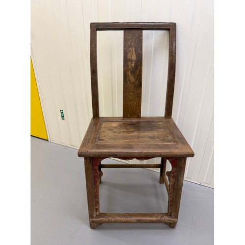 5 - Chinese furniture, a mid C19th century lamp hangers chair.

This lot is available for in-house shipp... 