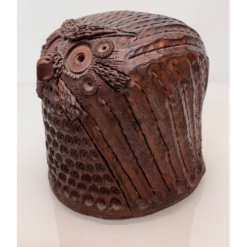 8 - Large terracotta Mid Century studio pottery study of an owl 23 cm tall.

This lot is available for i... 