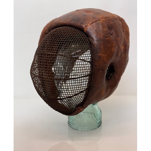 9 - C19th century fencing mask.

This lot is available for in-house shipping.