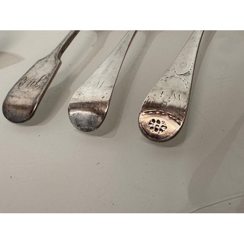 13 - Collection of hallmarked silver and un marked table and serving spoons.

This lot is available for i... 