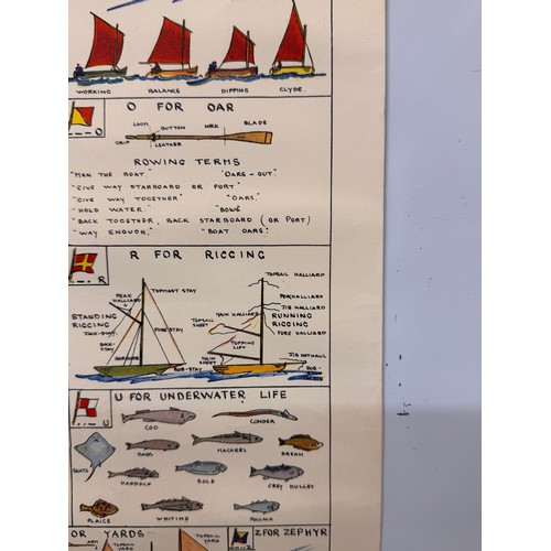 20 - WWII era maritime educational poster, Ships and more Ships 38cm x 49 cm.

This lot is available for ... 