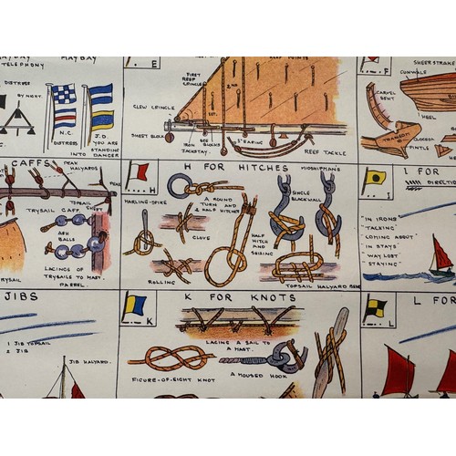 20 - WWII era maritime educational poster, Ships and more Ships 38cm x 49 cm.

This lot is available for ... 