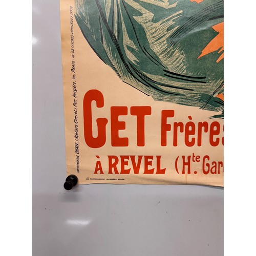 21 - French advertising poster for Pippermint liquer, 67 cm x 48 cm.

This lot is available for in-house ... 