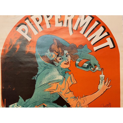 21 - French advertising poster for Pippermint liquer, 67 cm x 48 cm.

This lot is available for in-house ... 