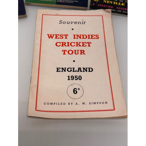 24 - Ephemera, Sporting programmes, international Cricket tests 1950’s 1960’s, and two Almanacks.

This l... 