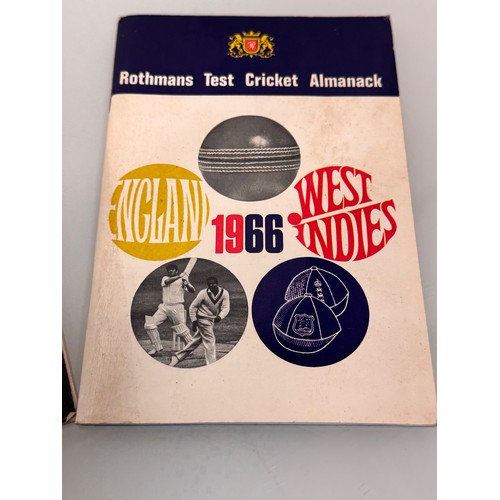 24 - Ephemera, Sporting programmes, international Cricket tests 1950’s 1960’s, and two Almanacks.

This l... 