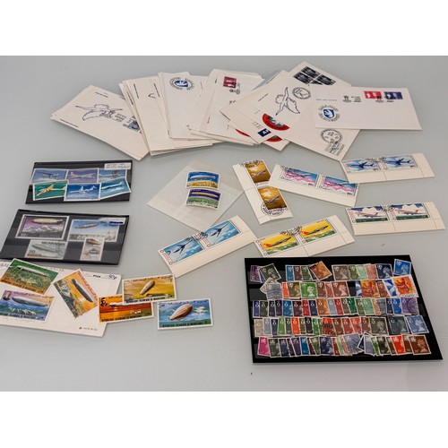 30 - Stamps a collection of GB and World stamps and a quantity of Greenland First Day Covers.

This lot i... 