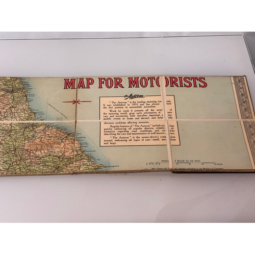 32 - Automobilia, ephemera, The Autocar Map for Motorists.

This lot is available for in-house shipping.