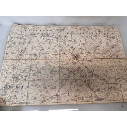 33 - Ephemera, a C19th century map of Huntingdonshire and Cambridgeshire.

This lot is available for in-h... 