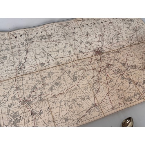 33 - Ephemera, a C19th century map of Huntingdonshire and Cambridgeshire.

This lot is available for in-h... 