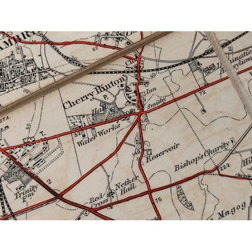 33 - Ephemera, a C19th century map of Huntingdonshire and Cambridgeshire.

This lot is available for in-h... 