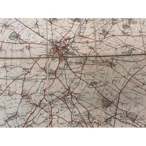 33 - Ephemera, a C19th century map of Huntingdonshire and Cambridgeshire.

This lot is available for in-h... 