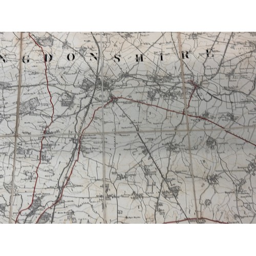 33 - Ephemera, a C19th century map of Huntingdonshire and Cambridgeshire.

This lot is available for in-h... 