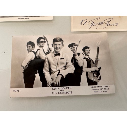 34 - Autographs, ephemera, rock and pop photographs, Georgie Fame etc.

This lot is available for in-hous... 