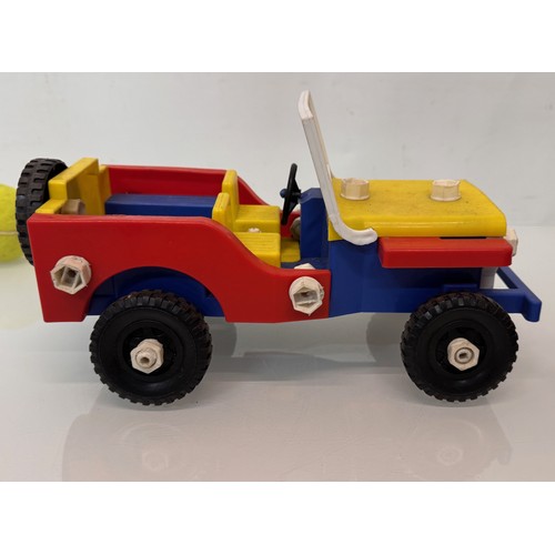 80 - Model military toys, Japanese tin plate and plastic classic Jeep .

This lot is available for in-hou... 