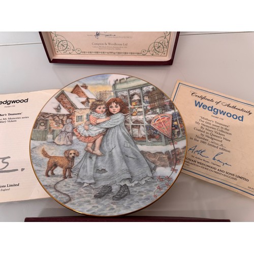 222 - Wedgewood limited edition plate, boxed with certificates.

This lot is available for in-house shippi... 