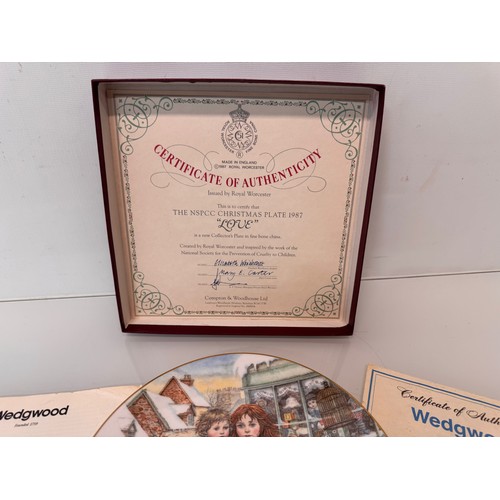 222 - Wedgewood limited edition plate, boxed with certificates.

This lot is available for in-house shippi... 