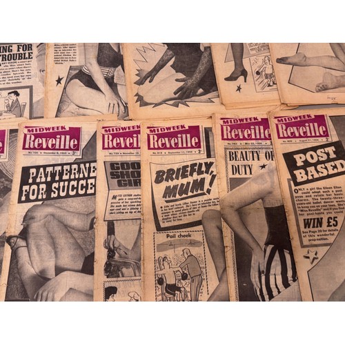 264 - Ephemera, 1950’s newspapers, a collection of Midweek Reveille.

This lot is available for in-house s... 