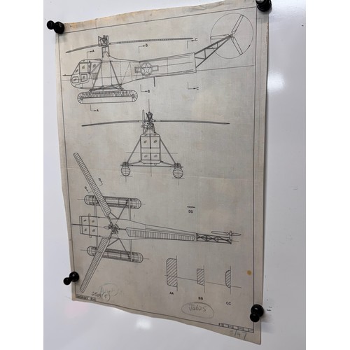 278 - Militaria, WWII aircraft plans on linen, 41 cm x 28.5 cm, Sikorsky R-4

This lot is available for in... 