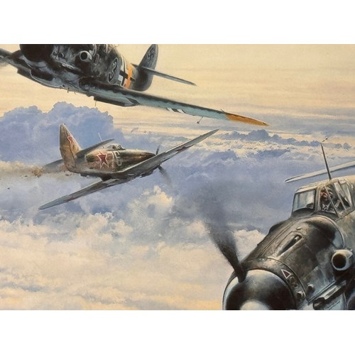 9 - Militaria, German Pilots WWII, Air Aces a framed limited edition print by Robert Taylor, Knights of ... 