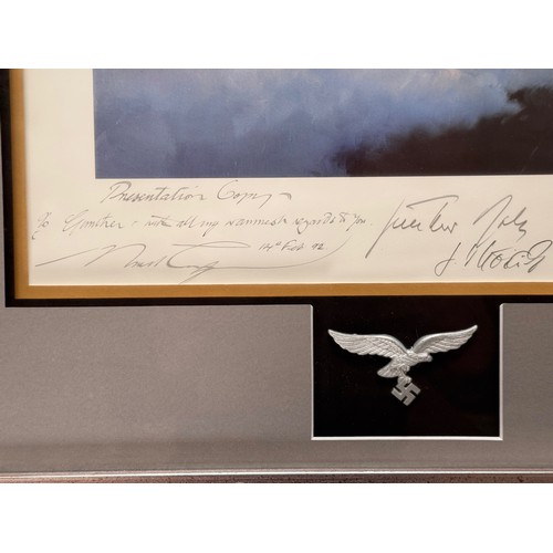 9 - Militaria, German Pilots WWII, Air Aces a framed limited edition print by Robert Taylor, Knights of ... 