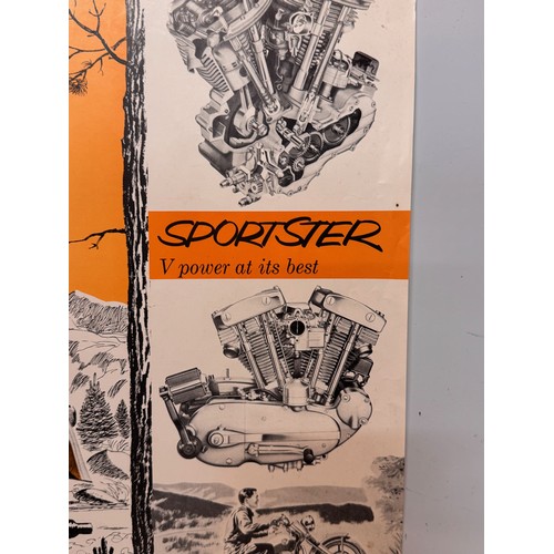 37 - Automobilia, Harley Davidson Motorcycles poster, 59 cm x 39 cm.

This lot is available for in-house ... 