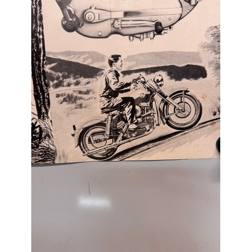 37 - Automobilia, Harley Davidson Motorcycles poster, 59 cm x 39 cm.

This lot is available for in-house ... 