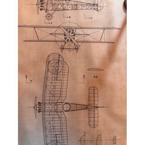 10 - Militaria, drawings, Aviation interest, RAF vintage and veteran aircraft plans part of a large colle... 