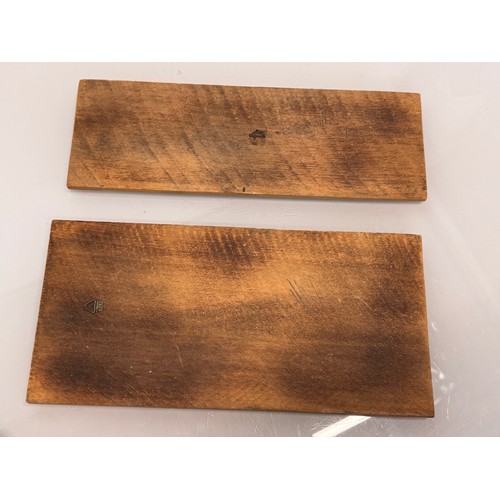 164 - Two african themed illustrated wall panels, each 30 cm tall.

This lot is available for in-house shi... 