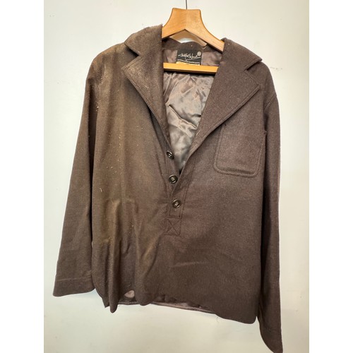 217 - Clothing, Fashion designer, Christopher McDonnel a 1970's woolen smock with bell bottom flared trous... 