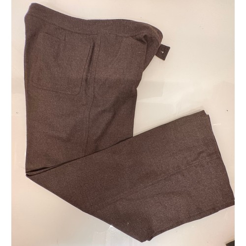 217 - Clothing, Fashion designer, Christopher McDonnel a 1970's woolen smock with bell bottom flared trous... 