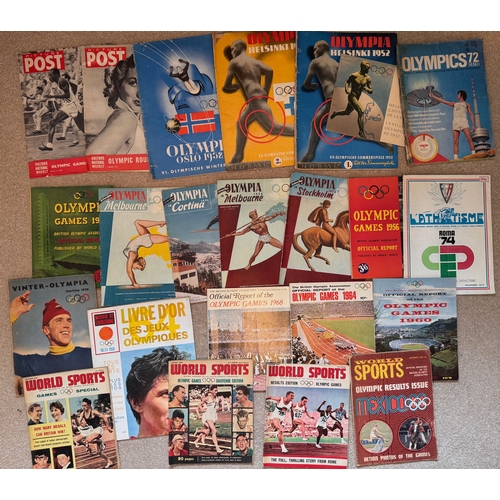 230 - Ephemera, athletics, sports, Olympics, a collection of post war Olympics ephemera.

This lot is avai... 