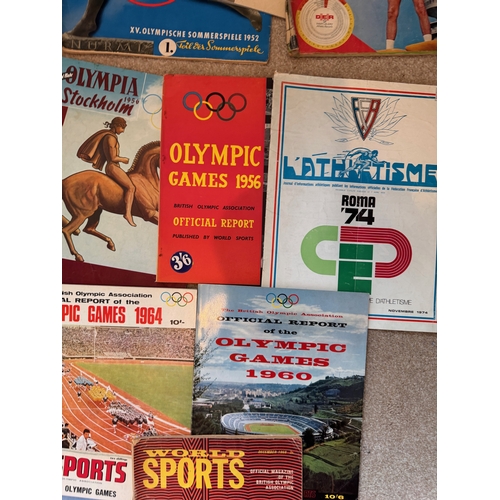 230 - Ephemera, athletics, sports, Olympics, a collection of post war Olympics ephemera.

This lot is avai... 