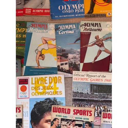 230 - Ephemera, athletics, sports, Olympics, a collection of post war Olympics ephemera.

This lot is avai... 