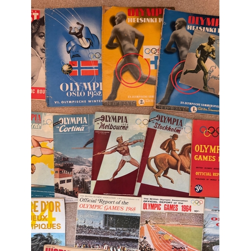 230 - Ephemera, athletics, sports, Olympics, a collection of post war Olympics ephemera.

This lot is avai... 