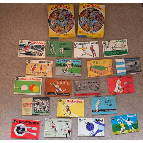 231 - Ephemera, sports, athletics, cricket, football, books, jigsaws, etc. A collection of sporting epheme... 
