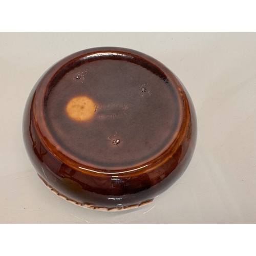 265 - Breweryana, a large mid-century Cognac Bisquit advertising ashtray by Ricard pottery. 18 cm diameter... 