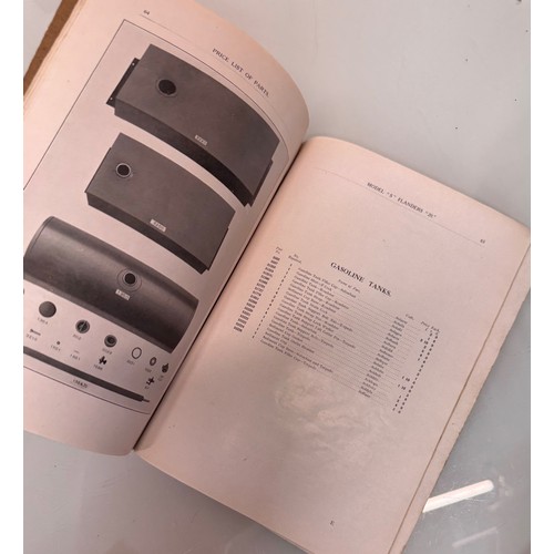 291 - Automobilia, early motoring trade reference guides and an illustrated Parts catalogues for a Edwardi... 