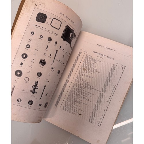 291 - Automobilia, early motoring trade reference guides and an illustrated Parts catalogues for a Edwardi... 