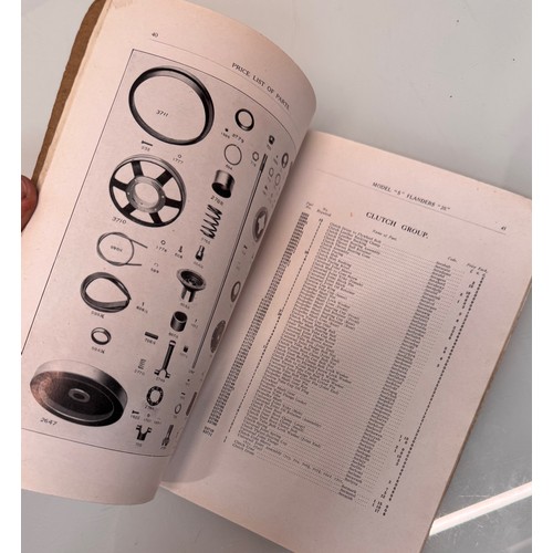 291 - Automobilia, early motoring trade reference guides and an illustrated Parts catalogues for a Edwardi... 