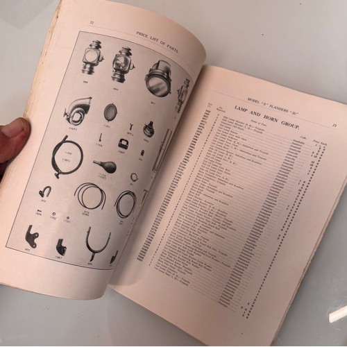 291 - Automobilia, early motoring trade reference guides and an illustrated Parts catalogues for a Edwardi... 