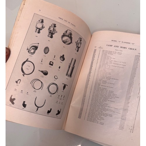 291 - Automobilia, early motoring trade reference guides and an illustrated Parts catalogues for a Edwardi... 