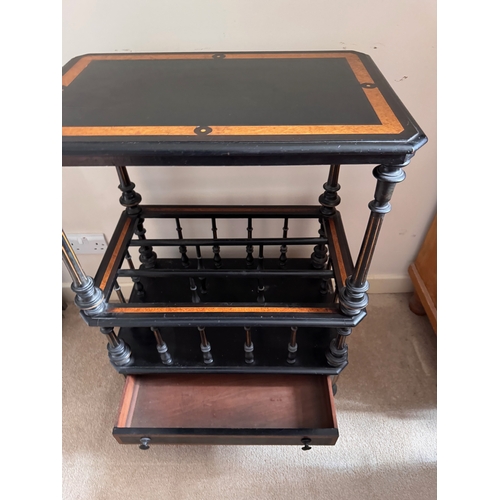 301 - Furniture, a Biedermeier Canterbury wotnot, 61cm x 40 cm x 88cm high.

This lot is collection only